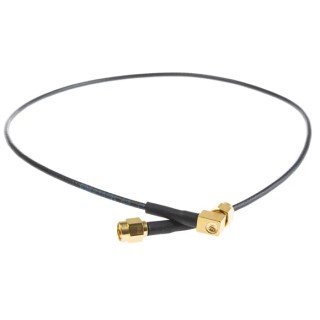 TE Connectivity SMA Series 500 mm RG174 Coaxial Cable 50 Ω Black Terminated RG174