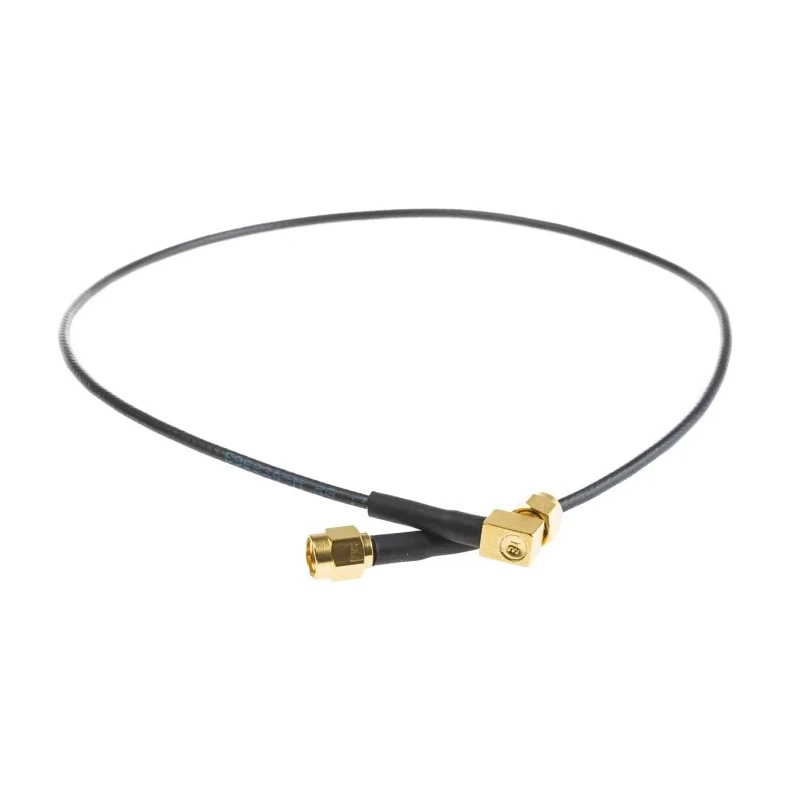 TE Connectivity SMA Series 500 mm RG174 Coaxial Cable 50 Ω Black Terminated RG174