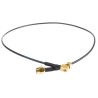 TE Connectivity SMA Series 500 mm RG174 Coaxial Cable 50 Ω Black Terminated RG174