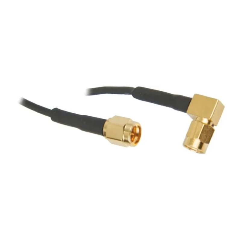 TE Connectivity SMA Series 500 mm RG174 Coaxial Cable 50 Ω Black Terminated RG174
