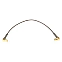 TE Connectivity SMB Series 250 mm RG174 Coaxial Cable 50 Ω Black Terminated 