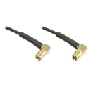 TE Connectivity SMB Series 250 mm RG174 Coaxial Cable 50 Ω Black Terminated 
