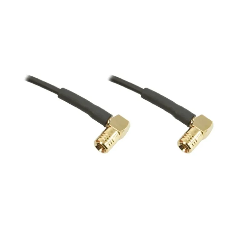 TE Connectivity SMB Series 250 mm RG174 Coaxial Cable 50 Ω Black Terminated 