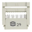 HARTING 10-Way 2 Row Female IDC Connector for Cable, 2.5A, 320V AC, Gold Plated Contacts 09185106813