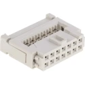HARTING 14-Way IDC Connector Female Cable Mount, 2-Row, 320V AC, 2.5A, Gold Plated Contacts 09185146813
