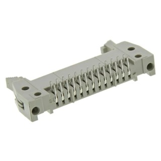 HARTING SEK 18 Series Right Angle Through Hole PCB Header 26 Contact 2.54 mm Pitch 2 Row Shrouded 09185266903
