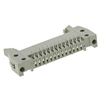 HARTING SEK 18 Series Right Angle Through Hole PCB Header 26 Contact 2.54 mm Pitch 2 Row Shrouded 09185266903