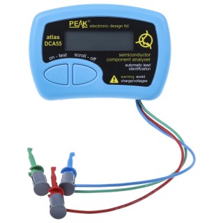 Peak Component Tester with LCD Display, Intelligent Analyzer, RoHS Compliant, Model DCA55