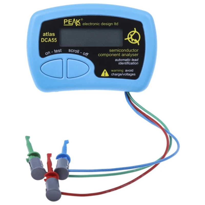 Peak Component Tester with LCD Display, Intelligent Analyzer, RoHS Compliant, Model DCA55