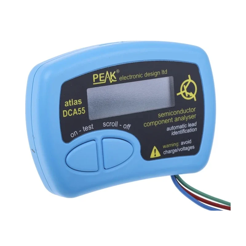Peak Component Tester with LCD Display, Intelligent Analyzer, RoHS Compliant, Model DCA55