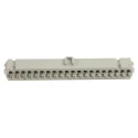 HARTING 40-Way IDC Connector Female for Cable, 2 Row, 2.5A Current, 320V AC, Gold Plated Contacts 09185406813