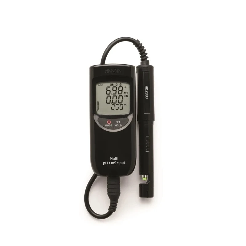 Hanna Instruments High Range pH Meter with ±0.01 pH Accuracy, 0.01 pH Resolution, 0 to 14 pH Measurement Range, 60 HI-991301