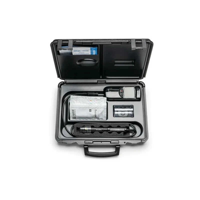 Hanna Instruments High Range pH Meter with ±0.01 pH Accuracy, 0.01 pH Resolution, 0 to 14 pH Measurement Range, 60 HI-991301
