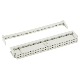 HARTING 50-Way IDC Connector Female for Cable, 2 Row, 2.5A Current, 320V AC, Gold-Plated Contacts 09185506813