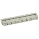 HARTING 50-Way IDC Connector Female for Cable, 2 Row, 2.5A Current, 320V AC, Gold-Plated Contacts 09185506813