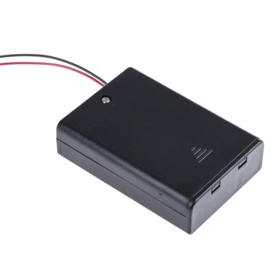 Keystone AA Battery Holder Coil Spring 3 Cells Chassis Mount ABS Body 68.5mm x 48mm x 18.5mm 2487