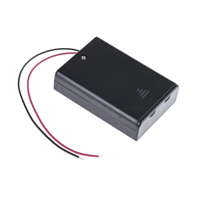 Keystone AA Battery Holder Coil Spring 3 Cells Chassis Mount ABS Body 68.5mm x 48mm x 18.5mm 2487