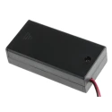 Keystone Battery Holder for 2 AA Cells with Coil Spring Termination, Chassis Mount, ABS Body, 68.3mm Length 2490