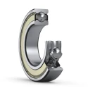 NSK Single Row Deep Groove Ball Bearing 40 mm ID, 68 mm OD, Shielded Steel Cage 6008ZZ N