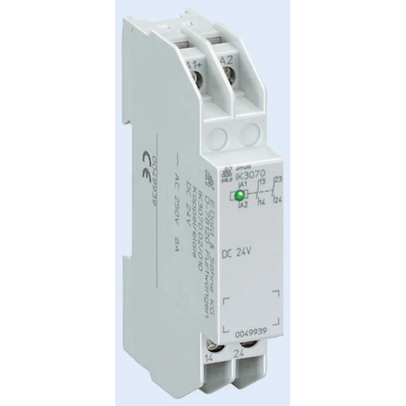 Dold Contactor Relay 2-Pole, 8 A, 2 NO, 400 V, DIN Rail Mount IK3070.12/00B DC24V