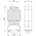 Phoenix Contact SUBCON-PLUS-PROFIB/AX 9 Way Straight Cable D-Sub Connector Male 5V 100mA ABS Housing 2744377