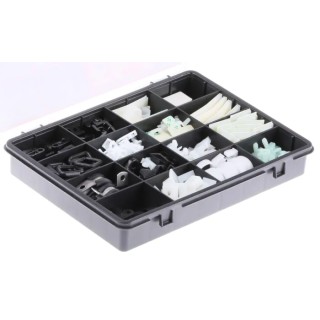 HellermannTyton Cable Accessory Fixing Kit Black Polyamide 12, Polyacetal, Polyamide 4.6, Ethylene 151-00000 BMS-100-DIV-MIX