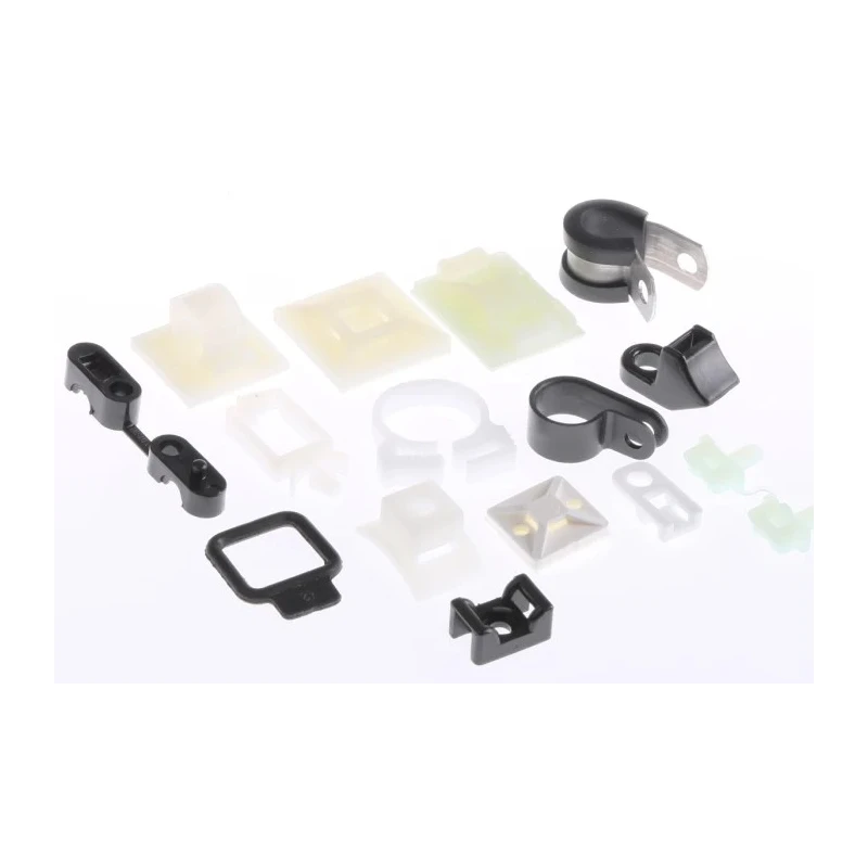 HellermannTyton Cable Accessory Fixing Kit Black Polyamide 12, Polyacetal, Polyamide 4.6, Ethylene 151-00000 BMS-100-DIV-MIX