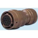 Glenair Copper Alloy Straight 6 Way Cable MIL Spec Circular Connector Male, Female Contacts, Shell Size 10 IPT06