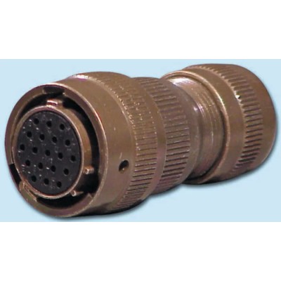 Glenair Copper Alloy Straight 6 Way Cable MIL Spec Circular Connector Male, Female Contacts, Shell Size 10 IPT06