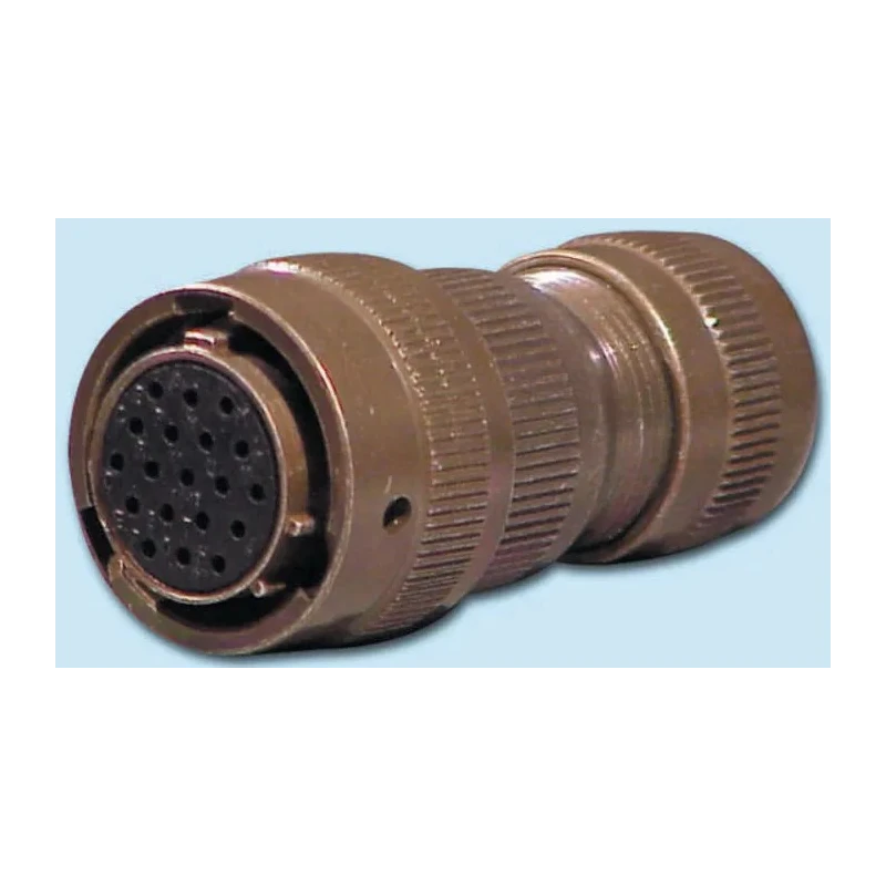 Glenair Copper Alloy Straight 6 Way Cable MIL Spec Circular Connector Male, Female Contacts, Shell Size 10 IPT06