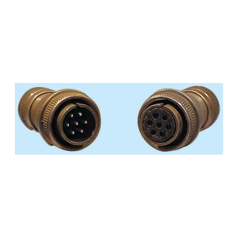 Glenair Copper Alloy Straight 3 Way Cable MIL Spec Circular Connector Male, Male Contacts, Shell Size 14 IT3106A14S7PPHM
