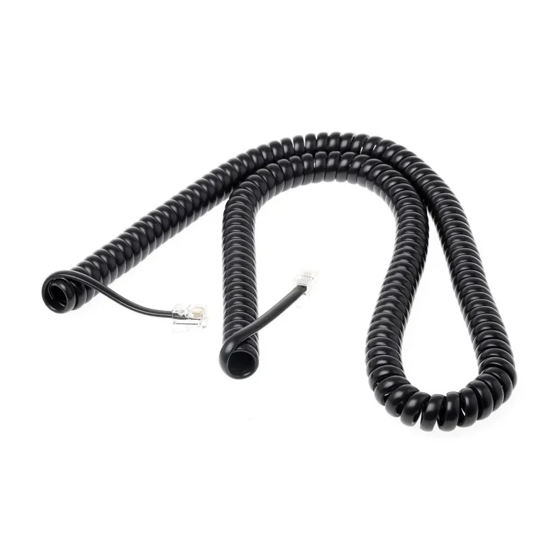 Decelect Telephone Cord, Black, 5 m SPE190842