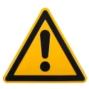 Wolk Hazard Warning Sign Aluminium 200mm x 200mm Danger Symbol 11.0197