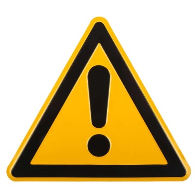 Wolk Hazard Warning Sign Aluminium 200mm x 200mm Danger Symbol 11.0197