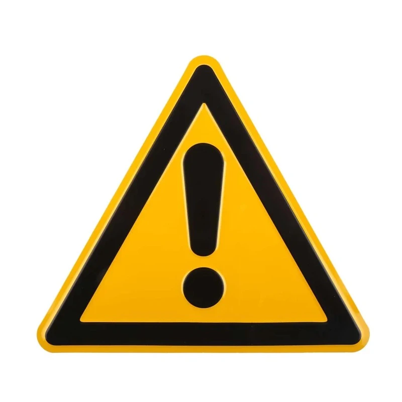 Wolk Hazard Warning Sign Aluminium 200mm x 200mm Danger Symbol 11.0197