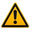 Wolk Hazard Warning Sign Aluminium 200mm x 200mm Danger Symbol 11.0197