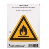 Wolk Hazard Warning Sign Label Self-Adhesive Polyvinyl Chloride 100mm x 100mm 21.0151