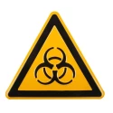 Wolk Biological Hazard Warning Sign Aluminium 200mm x 200mm 11.0233
