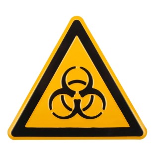 Wolk Biological Hazard Warning Sign Aluminium 200mm x 200mm 11.0233