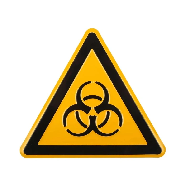 Wolk Biological Hazard Warning Sign Aluminium 200mm x 200mm 11.0233