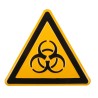 Wolk Biological Hazard Warning Sign Aluminium 200mm x 200mm 11.0233
