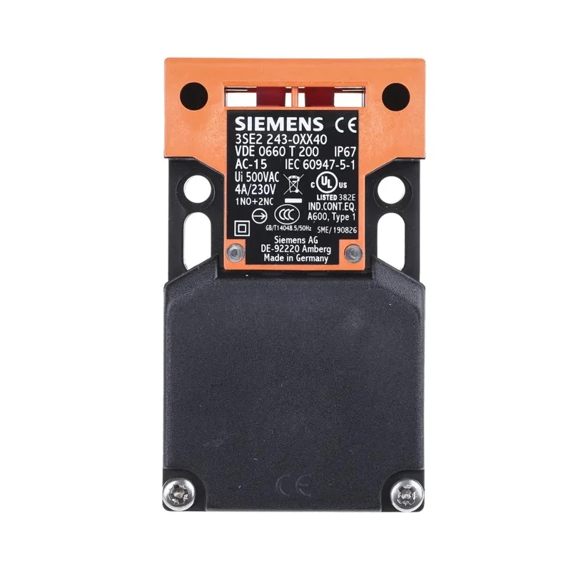 Siemens 3SE2 Series Interlock Switch 1 NO/2 NC IP67 Fibreglass Reinforced Thermoplastic Housing 230V AC 4A 