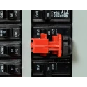 Brady Red 2-Lock Lockout Glass Filled Nylon Circuit Breaker Switch Lockout 7.11mm UNIVERSAL MULTI-POLE BREAKER LOCKOUT