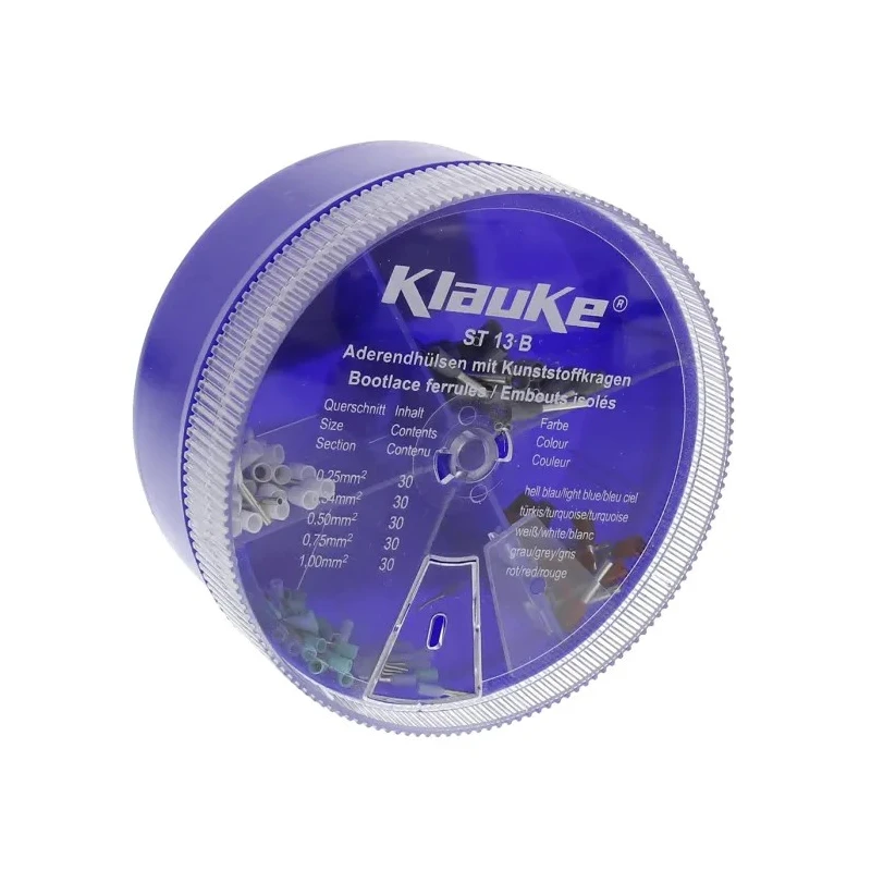 Klauke Bootlace Ferrule Assorted Terminal Boxes Crimp Terminal Kit ST13B
