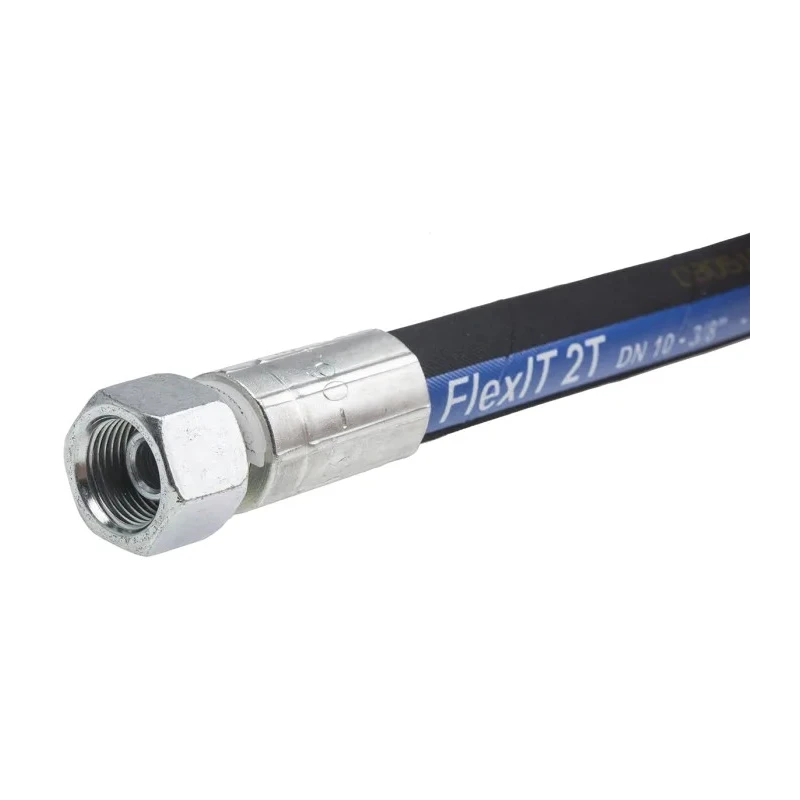 RS PRO 758mm Synthetic Rubber Hydraulic Hose Assembly, 330 bar Max Pressure 110-2003