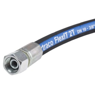 RS PRO 358mm Synthetic Rubber Hydraulic Hose Assembly, 330 bar Max Pressure 110-1999