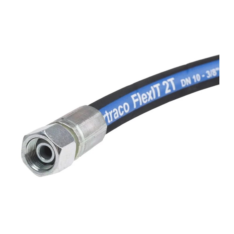 RS PRO 358mm Synthetic Rubber Hydraulic Hose Assembly, 330 bar Max Pressure 110-1999