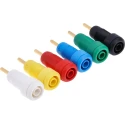 Staubli Female Banana Socket 2 mm Connector with Solder Connection Termination, Gold Plated, Brass Contact, Polyamide 20985
