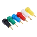 Staubli Female Banana Socket 2 mm Connector with Solder Connection Termination, Gold Plated, Brass Contact, Polyamide 20985