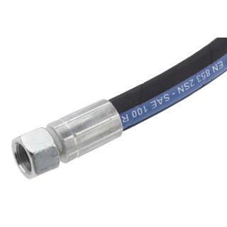RS PRO 958mm Synthetic Rubber Hydraulic Hose Assembly, 330 bar Max Pressure 110-2005